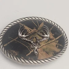 Vintage Nocoma Sterling Silver Buckle Buck Deer 104.97g 3.5"