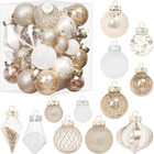 Christmas Ball Ornaments Set, 34PCS Clear Plastic Shatterproof Christmas Ornamen