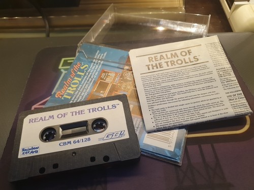 REALM OF THE TROLLS COMMODORE 64 GIOCO ORIGINALE CASSETTA C64 GAME RAINBOW ARTS - Afbeelding 6 van 9