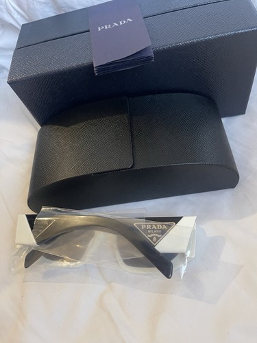 PRADA Milano Triangle Logo Sunglasses Slate | White | Womens Summer SPR17W - Picture 3 of 13