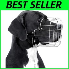 Adjustable Wire Basket Muzzle for Large Dogs