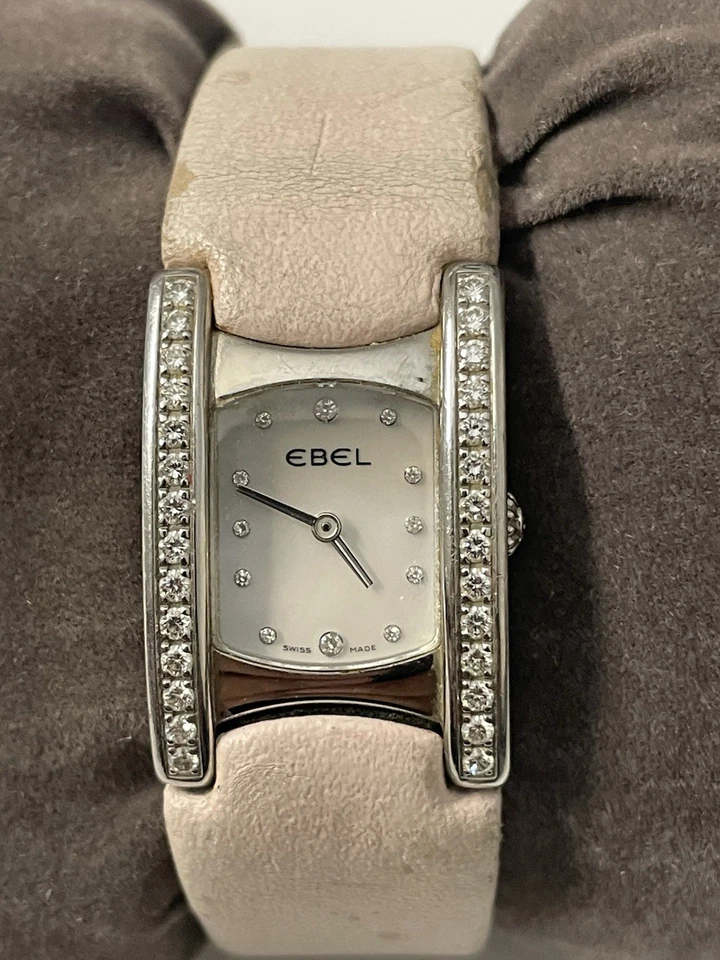 Ebel Beluga Diamonds Bezel E9057A28-10 Swiss Quartz Ladies Watch - Image 3 of 4