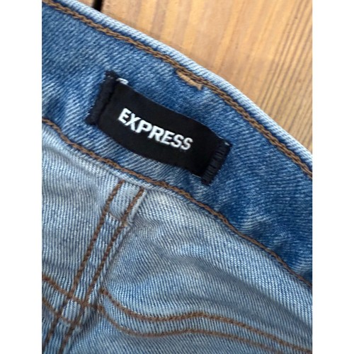 Express Flare High Rise Light Wash Jeans 4 Short - Picture 5 of 6
