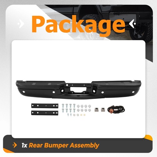 Rear Step Bumper Assembly W/ Sensor Holes For Ford F-250 Super Duty 1999-2007 - Picture 7 of 20