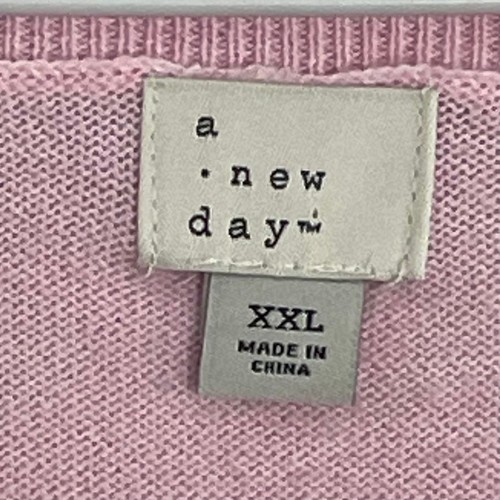 A. New Day Damen V-Ausschnitt leichter Langarm Pullover Pulli Größe XXL - Bild 3 von 8