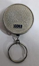Vintage Cole Spain Belt Clip Retractable Chain Key Keychain