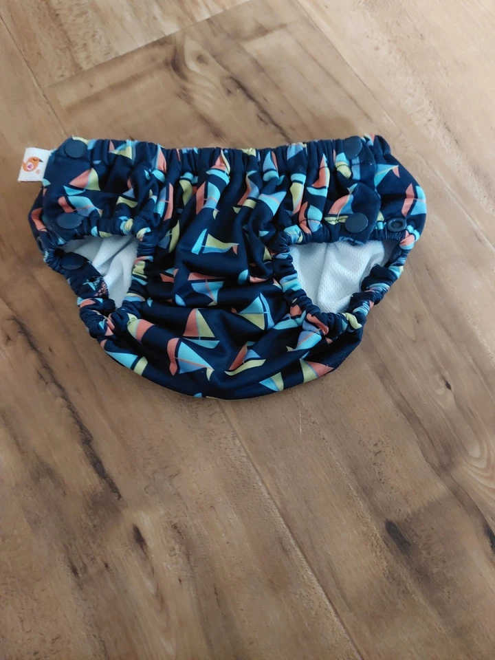 Badehose - Stoffwindel für Babys zum Baden - Gr. M - 74/80 - Größenverstellbar
