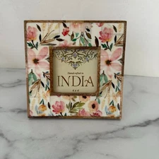 A World Traveler Collection Square Floral Picture Frame 4x4 Photo