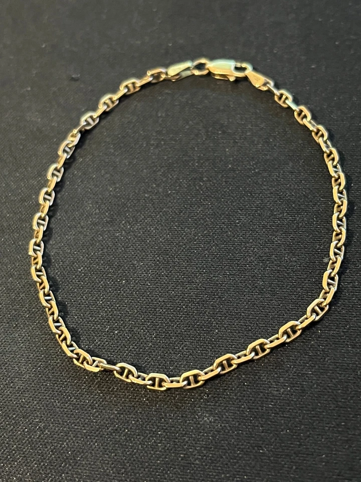 Vintage Fully Hallmarked 9ct Yellow Gold Fancy Link Bracelet 20.5 cm / 8.07" - Image 3 of 4