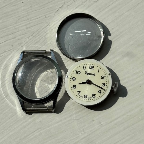 Orologio 21mm Funzionante Vintage Amida 562 Ingersoll Swiss 2500 Carica Manuale PER RICAMBI - Foto 6 di 13
