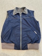 Vintage Helly Hansen Navy Vest Men's Size Large Blue Grey Gorpcore Made In USA