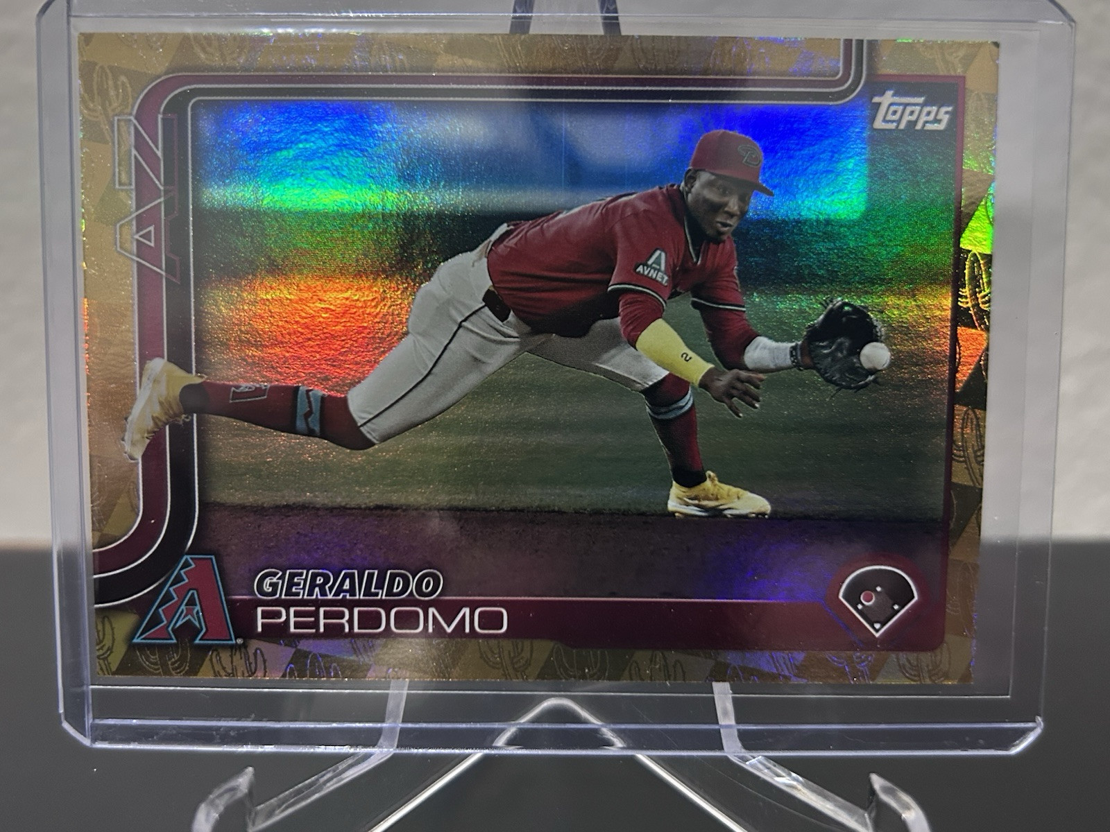 2025 Topps Series 1 - Geraldo Perdomo Spring Training Gold 228 /50