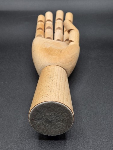 VTG Wooden 12" Artist Mannequin Hand Drawing Articulated Posable Model Manikin - Picture 5 of 5