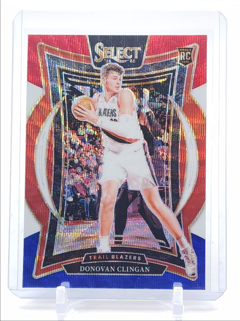 DONOVAN CLINGAN 2024-25 SELECT CONCOURSE ROOKIE TRI-COLOR PRIZM RC Q4592