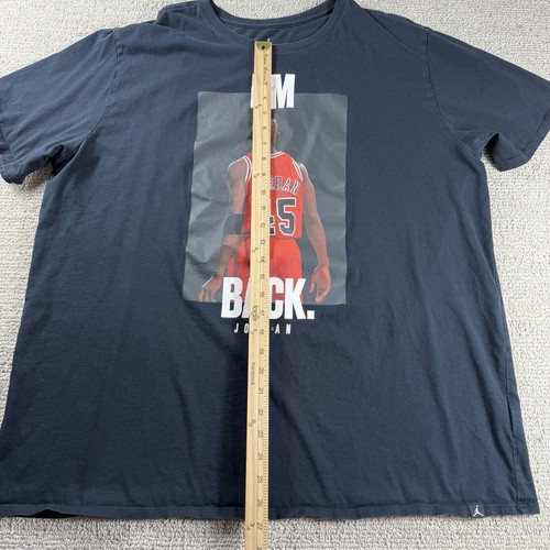 Nike Air Jordan I’m Back Camiseta Manga Corta Negra Hombre’s Talla 3XL - Imagen 5 de 8