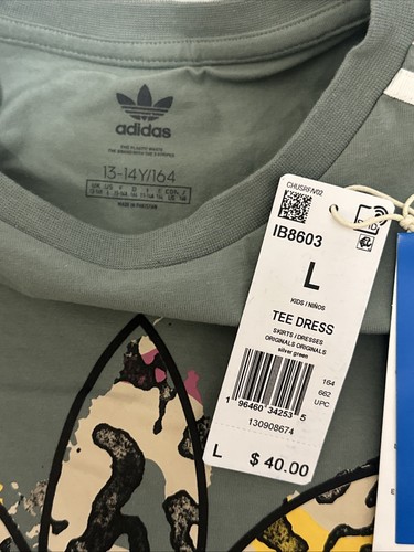 Adidas ANIMAL PRINT TEE DRESS ✅Description - Picture 8 of 10