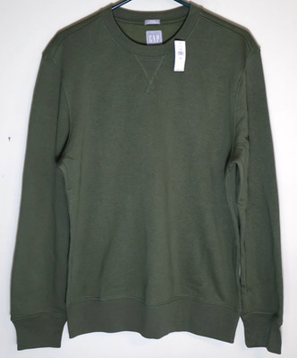 Gap Sweats Men's Crewneck Sweatshirt Pullover Green Size Medium NWT