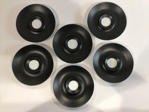 Block Bidasoa Espana Noche MCM Demitasse Coffee/Tea Set Black Matte & White 16PC - Picture 9 of 12