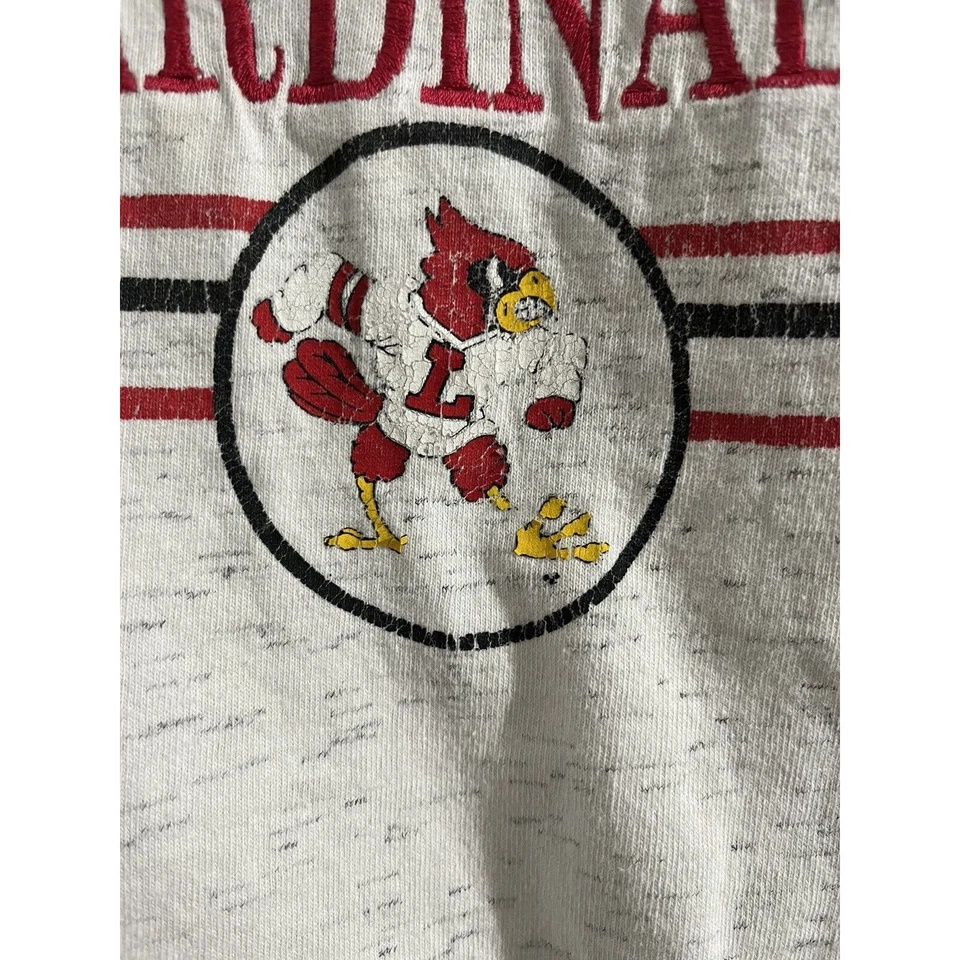 Camisa Vintage Louisville Cardinals Talla L Puntada Única Años 90’s Foto 3 de 4