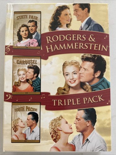 STATE FAIR / CAROUSEL / SOUTH PACIFIC Three Rodgers Hammerstein movies 3 DVD Set - Imagen 1 de 9