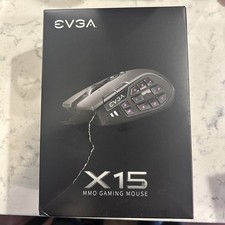 NEW EVGA X15 MMO Gaming Mouse Wired Color Black, NEW