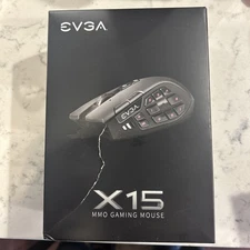 NEW EVGA X15 MMO Gaming Mouse Wired Color Black, NEW