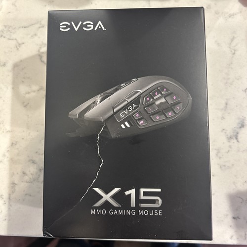 NUEVO EVGA X15 MMO Ratón para Juegos con Cable Color Negro, NUEVO - Imagen 1 de 2