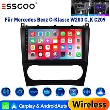 Für Mercedes Benz C Klasse W203 CLK W209 Carplay Autoradio Android 15 GPS Navi