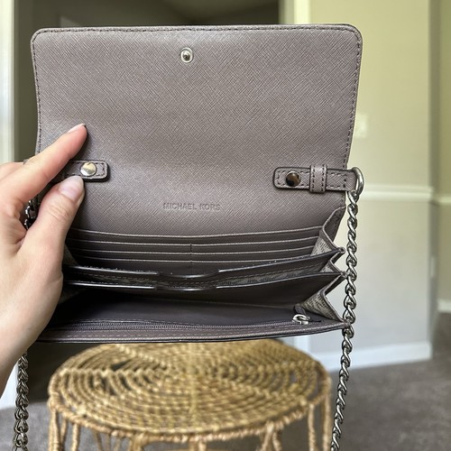 BORSA A TRACOLLA Michael Kors DANIELA Cinder 'Marrone' SAFFIANO PELLE 6 slot per carte - Foto 5 di 11