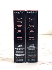 2X Lancome Lash Idole Lifting Volunizing Mascara 01 Glossy Black 2.5 ml Travel
