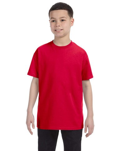Gildan Youth T Shirts 5000B Solid Heavyweight Cotton Short Sleeve Boys Tee XS-XL - Picture 2 of 37