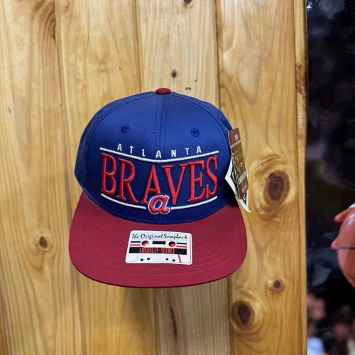 Vintage Atlanta Braves snapback hat cap American Needle 90s Deadstock NWT MLB