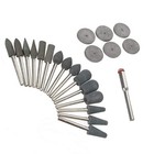 22-teiliges Gummi-Schleifscheiben-Set für Dremel Rotationswerkzeuge Polieren un