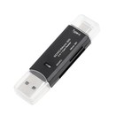 3 In 1 USB Type-C Micro USB Reader USB2.0 Universal Memory OTG Reader for