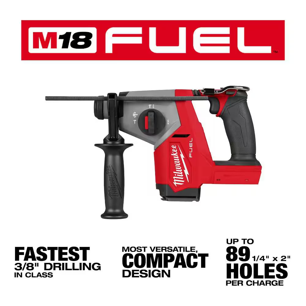 M18 FUEL 18V Lithium-Ion Brushless Cordless 5/8 In. Sds-Plus Rotary Hammer (Tool