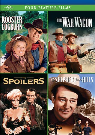 HAHN COGBURN/DER KRIEGSWAGEN/DIE SPOILER/HIRTE DER HÜGEL NEU DVD - Bild 1 von 1