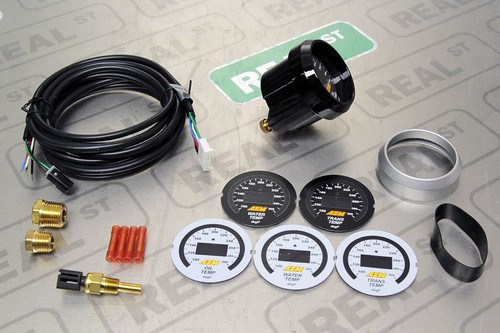 AEM Digital Oil/Transmission/Water Temp Gauge 100~300F With Sensor and Wiring - Picture 2 of 9