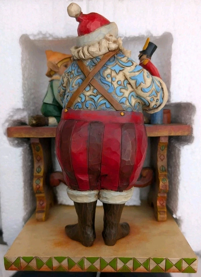 Figura Jim Shore "Toy Master" Santa & Elf At The Workbench 2008 4011335 con caja Foto 2 de 4