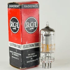 (1) Tested RCA 6AK6 Tube and Box Date Code 6152 Power Amplifier Pentode Tube