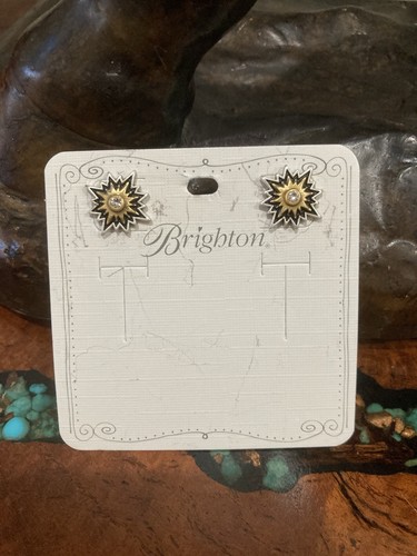 Brighton Crystal Dynasty Empire Earrings JA9276 Stud Silver Gold Earrings NWT