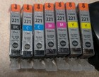 Canon CLI-221 7 Inks for Select PIXMA Printer Genuine OEM 3 Color SEALED