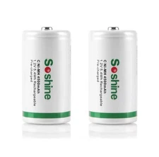 Soshine C Ni-MH 4500mAh rechargeable batteries.(8 Pack)