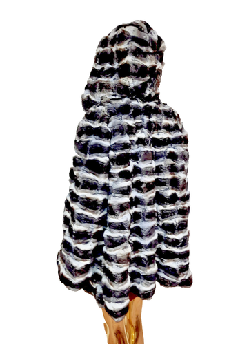 CHINCHILLA FUR COAT JACKET VEST SIZE XL 100% REAL NATURAL NEW - Picture 4 of 7