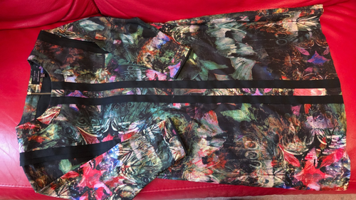 Ted Baker Nicolle Dress Women's Size 3 /UK 12 Black Multi Floral Shift - Picture 2 of 4