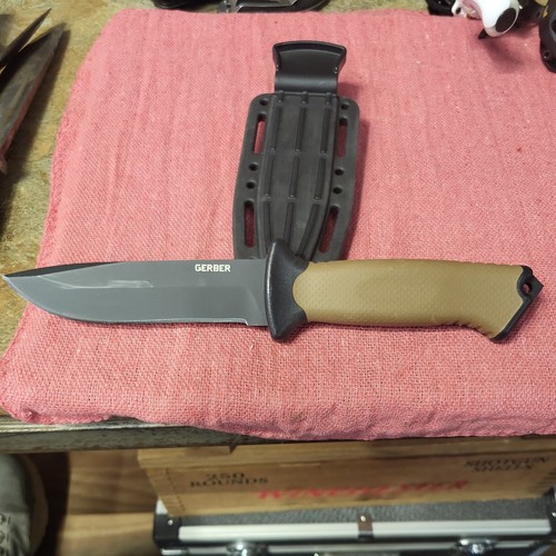 Gerber USA Prodigy Coyote Tan Fixed Blade Hunting Knife
