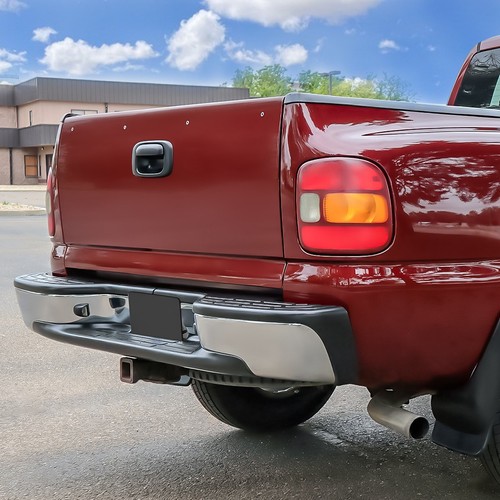 Parachoques trasero de acero compatible con 99-07 GMC Sierra Chevy Silverado 1500 2500 Styleside - Imagen 6 de 6