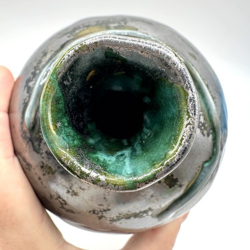Außergewöhnliche Vase Studio Keramik Abstrakte Form Handgefertigt - Bild 7 von 8