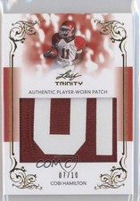 2013 Leaf Trinity Authentic Player-Worn Gold /10 Cobi Hamilton Rookie Patch RC
