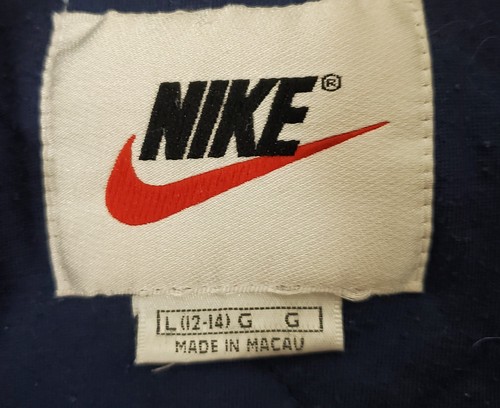 Chaqueta Nike Niños Peso Pesado Con Capucha Azul Logo Talla Grande 12-14 - Imagen 3 de 4