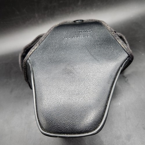 Canon T70 Semi-Hard 35mm Camera Case Black Faux Leather Taiwan Vintage 